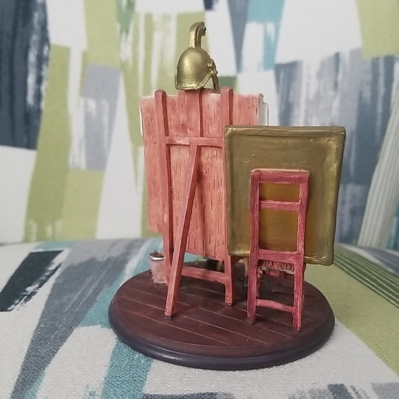 Norman Rockwell Triple Self-Portrait Figurine 1999 90's Grossman Creations - Picture 8 of 15